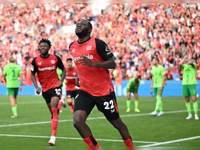 Bayer Leverkusen moves up in Bundesliga table with 2-1 win over Eintracht Frankfurt, led by Boniface's clinical strike